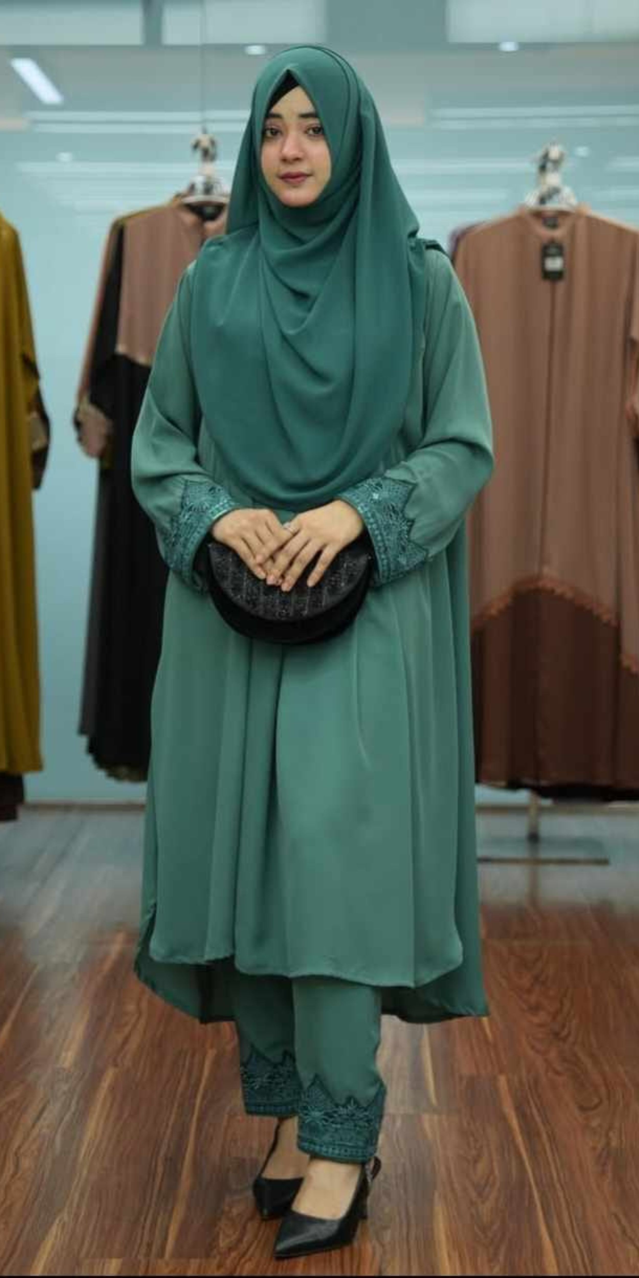 Koti Abaya কুর্তি+প্লাজু +হিজাব